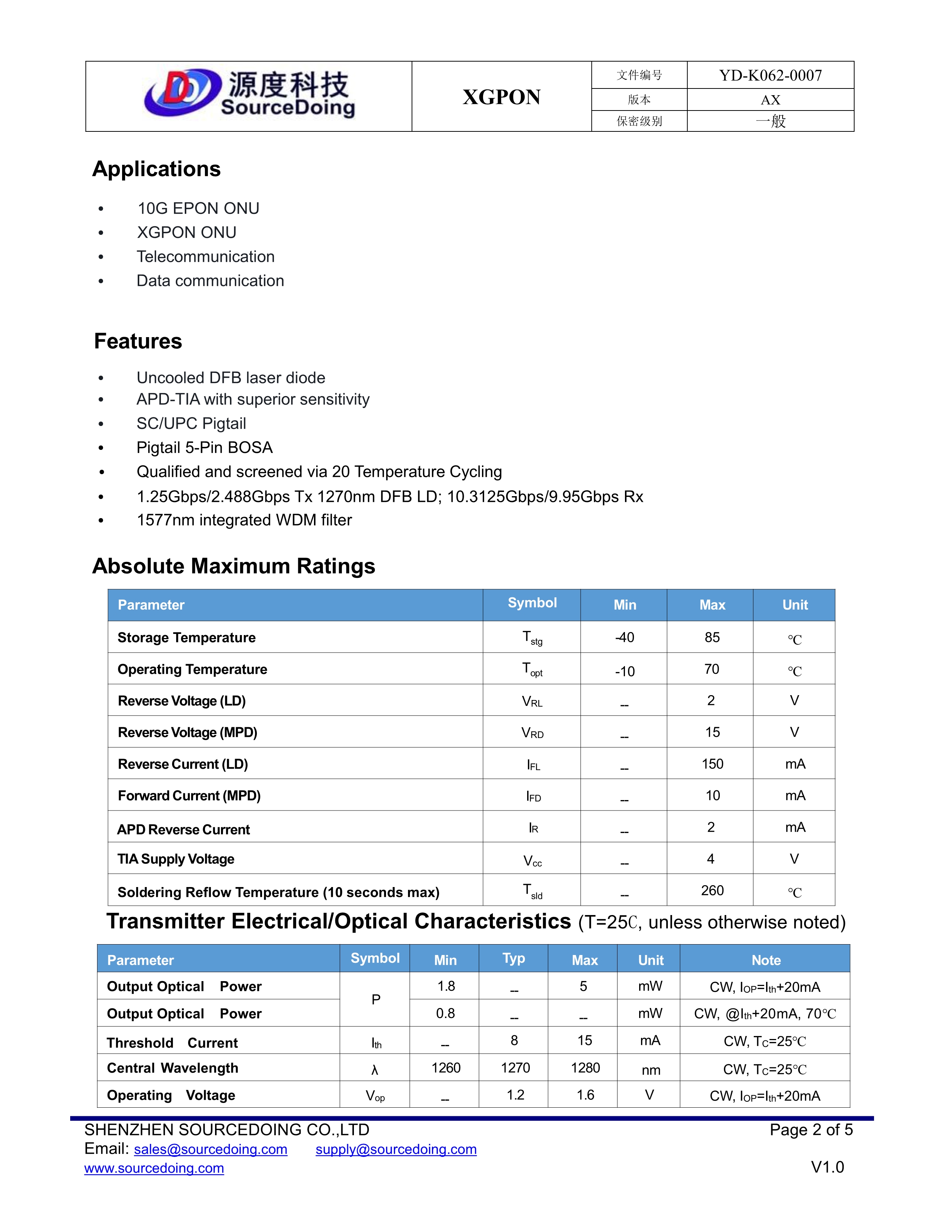 10G EPON / XGPON ONU BOSA(圖2) 10G EPON  XGPON ONU BOSA_2.jpg